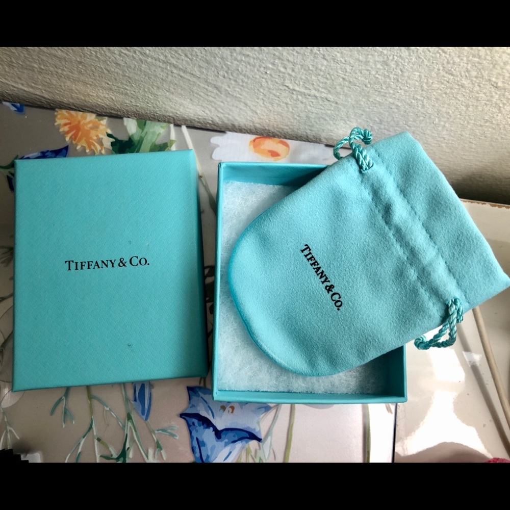 Authentic Tiffany & Co. jewelry box and bag